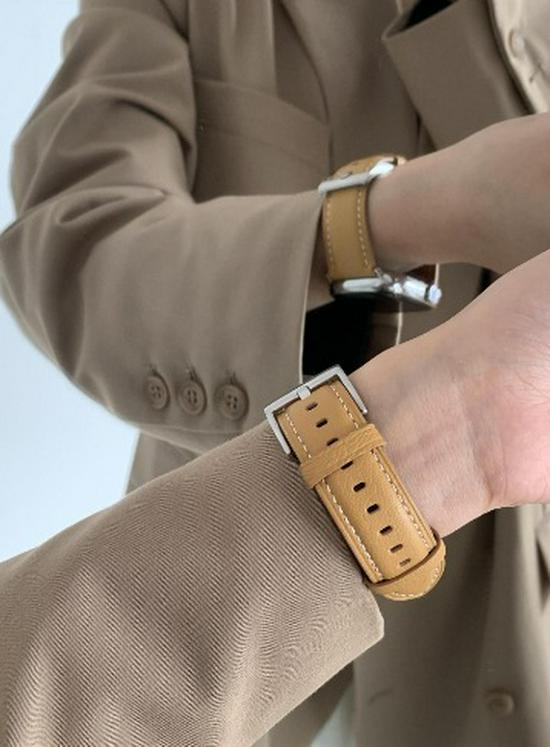 Compatible Starlight Lambskin Lychee Pattern Wristband for Apple Watch Series iWatch 3-9, SE