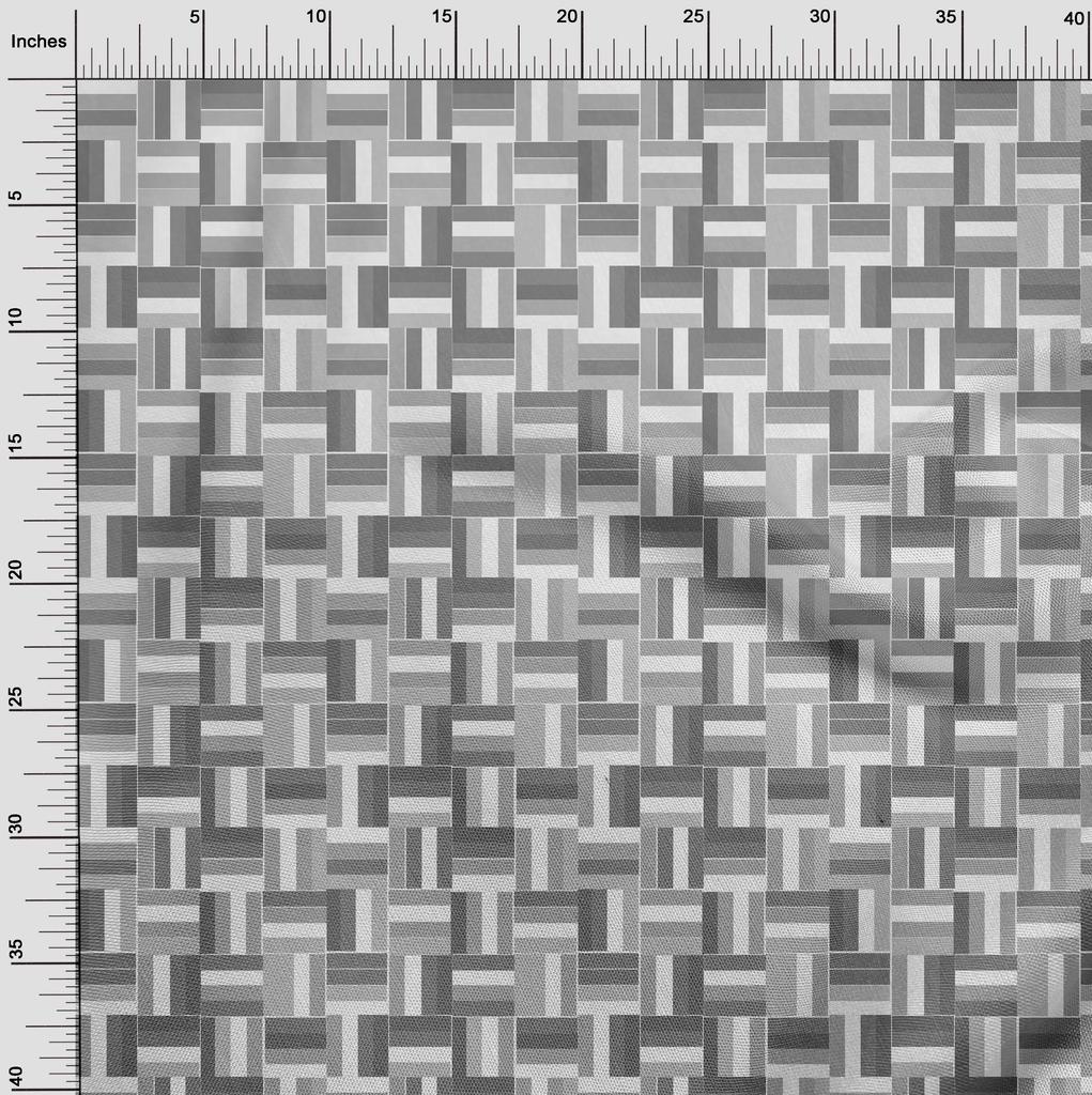 oneOone Cotton Flex Gray Fabric Geometric Bold Lines Sewing Craft Projects Fabric Prints By Yard 40 Inch