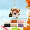 Yousheng 3D Beaded Animal Kit,Cute Tiny Highland Cow Beading Kit with Colorful Embroidery Beads And Instructions,Handmade Bead Art Craft for Beginners