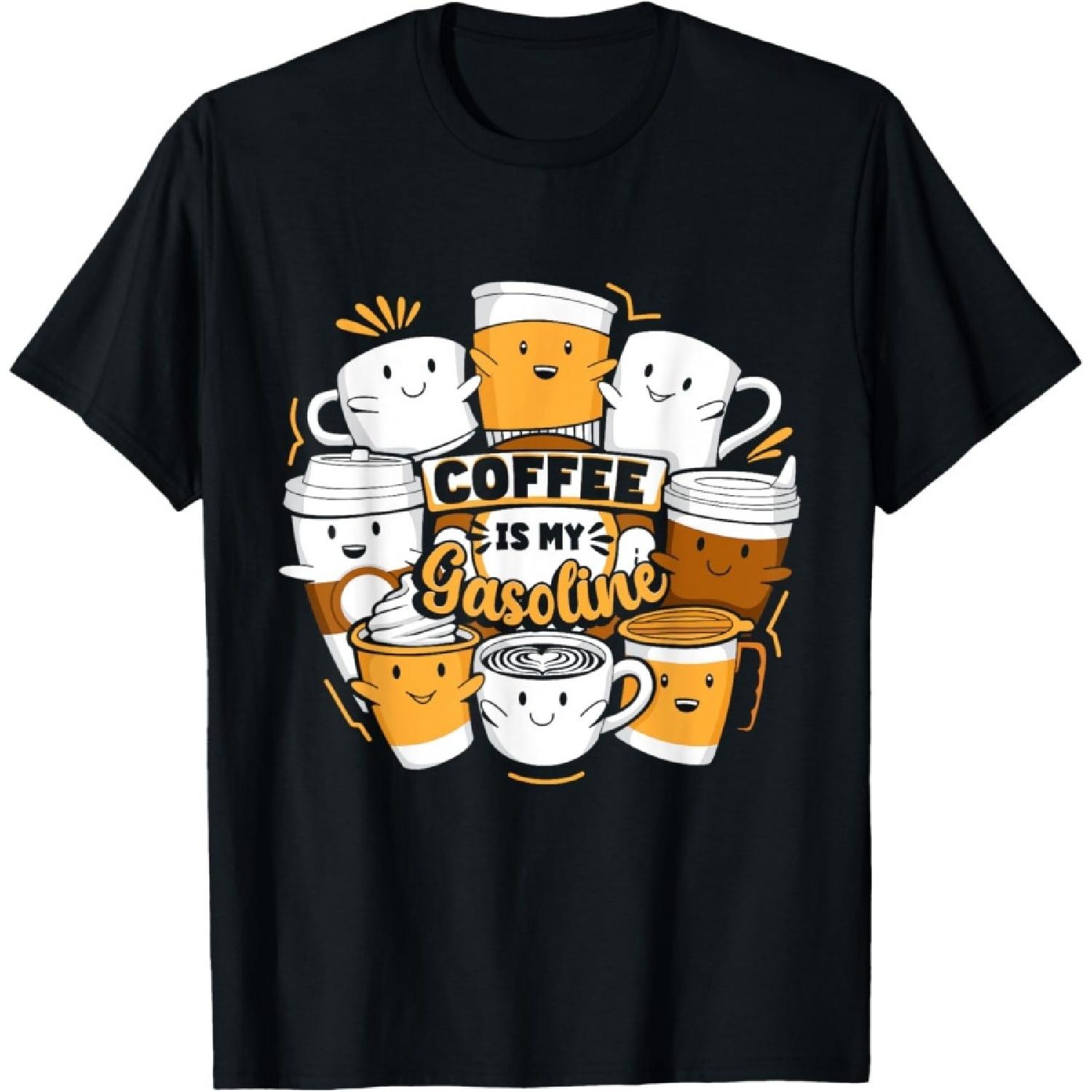 Funny Coffee T-Shirt XXXXXL чёрный