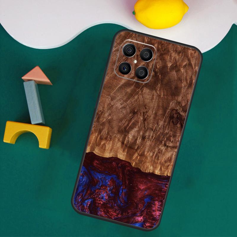 Wood Resin Traveler Case For Honor 200 Pro 50 70 90 X9a X8a X8 X9 X8b X9c X9b Honor Magic 7 Lite 5 6 Pro Cover
