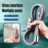 New 1.5M 2M Silicone Shower Head Hose Flexible Anti-Winding Pipe High Pressure Powerful Shower Tube Bathroom Faucte Accessories