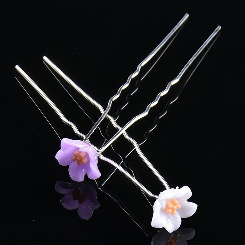 Gorąca Moda 10 sztuk Prezentów Kobiety Dziewczyny Klips do Włosów w Kształcie Litery U Ślubne Ozdoby do Włosów Spinka Kwiaty Wsuwka Patyczek