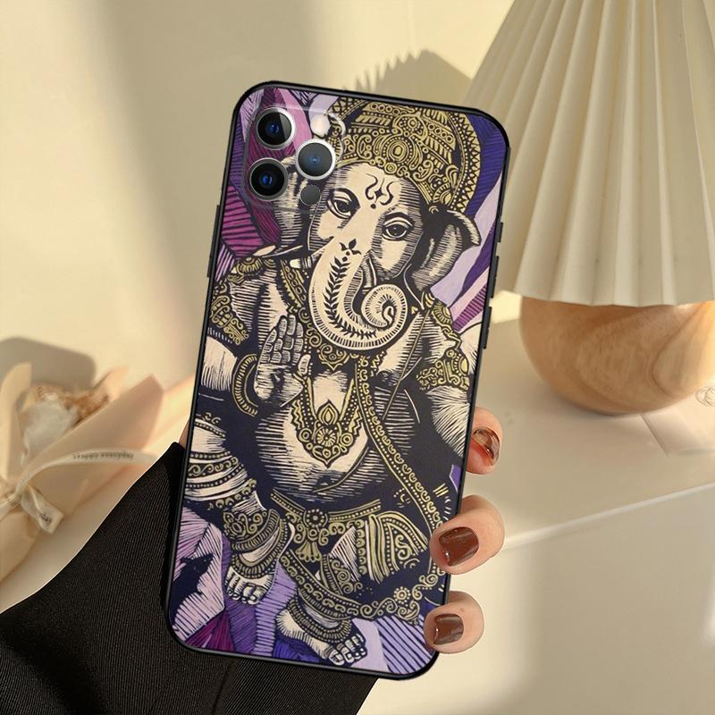 Ganesha The Hindu Phone Case For iPhone 15 14 13 12 11 16 17 Pro Max 13 Mini 15 16 Plus 16e 17 Air Cover Funda