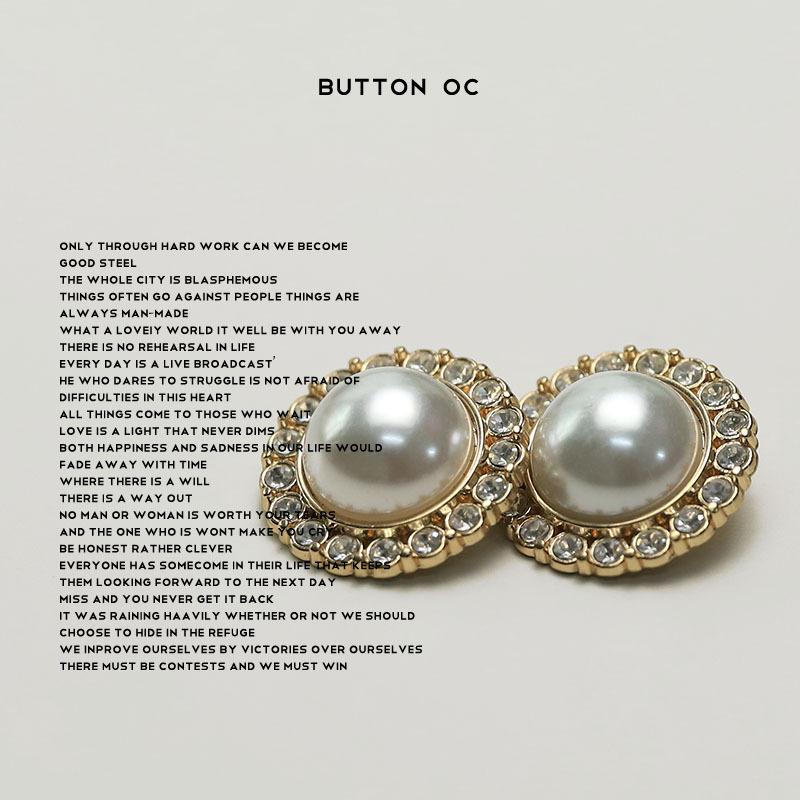 Xiaoxiang Prominente Blumenförmige Perle Diamant Knopf Strickjacke Hemd Pullover Jacke Mantel Anzug Knopf