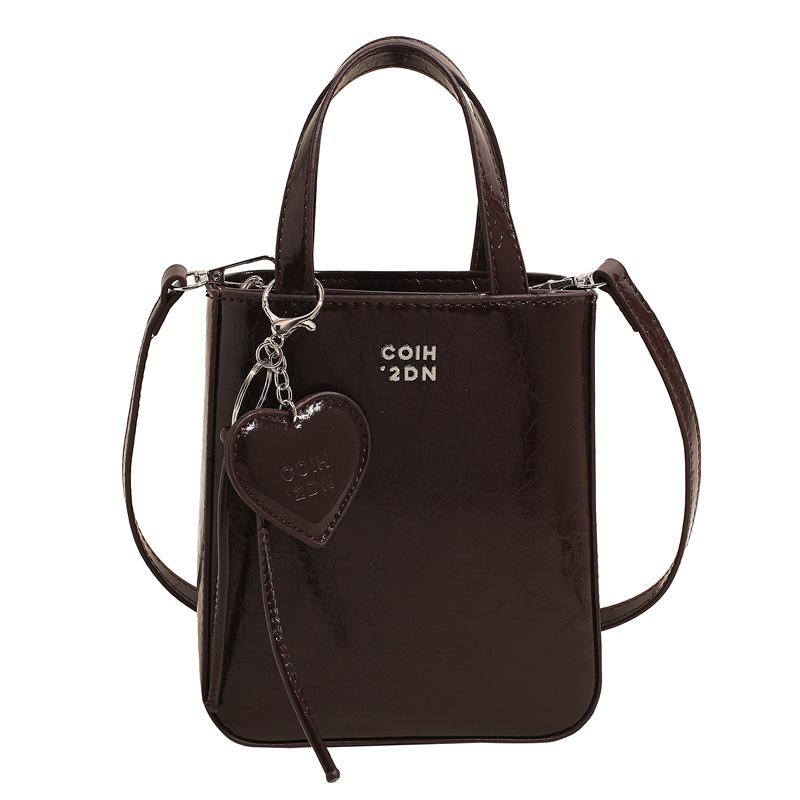 Chaonan Style Women's Shiny Red Crossbody Handbag - High-End Fashion Travel Bag