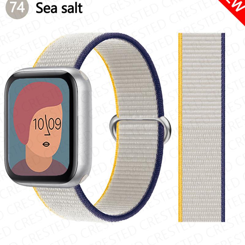 2pcs Straps For Apple Watch Band 44mm 40mm 45mm 46mm 42mm 49mm 41mm Nylon Loop Bracelet iwatch Series 10 9 8 7 6 5 3 se ultra 2