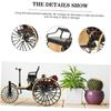 1/12 Scale High Simulation Retro Cycle Rickshaw Model Beautiful Easy Assembly Vintage Bike Model Mini Tricycle Decoration for Home