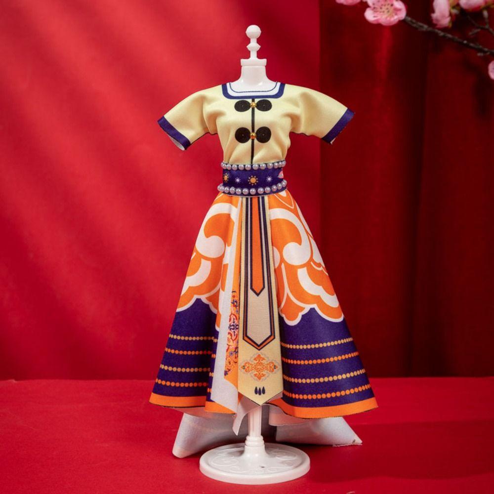 Skirt Princess Toy Outfit Dress Doll's Dress Material Doll's Hanfu Clothes DIY Kit  DIY Toys
