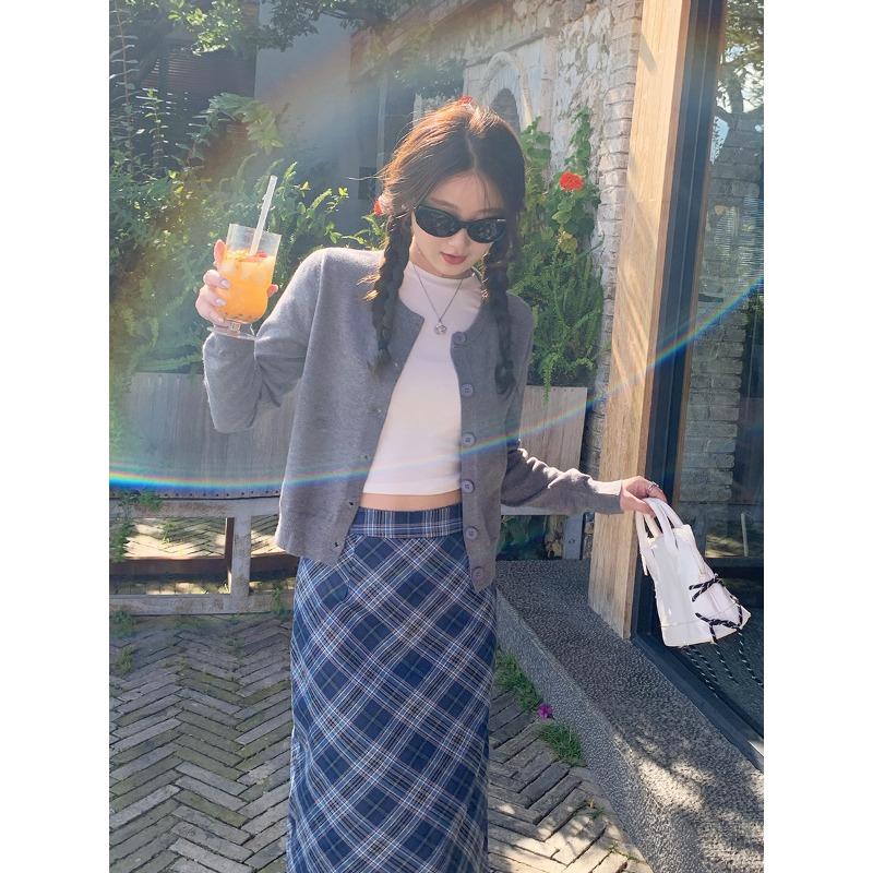 New knitted cardigan women's bow embroidered long-sleeved short jacket casual spring and summer wear thin versatile top