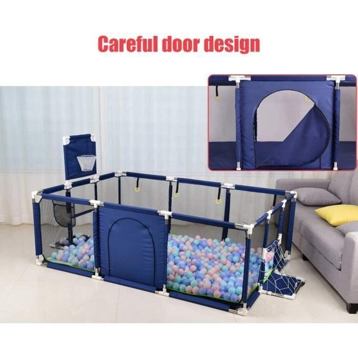 Parc Pour Bébé Barrière de Jeu Espace De Jeu Intérieur Enfants En Plein Air BLEU