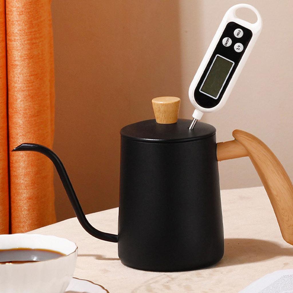 Stale Nierdzewne Czajnik Przelewowy 350ML Ręcznie Parzony Dzbanek do Kawy Długa Łabędzia Szyja Czajnik do Kawy Narzędzie Kuchenne Łatwe do Czyszczenia