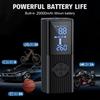 High Power Explosive Battery Car Tire Inflator 60L/min Bicycle Air Injector Portable Digital Compressor Electric Inflator with LED Light