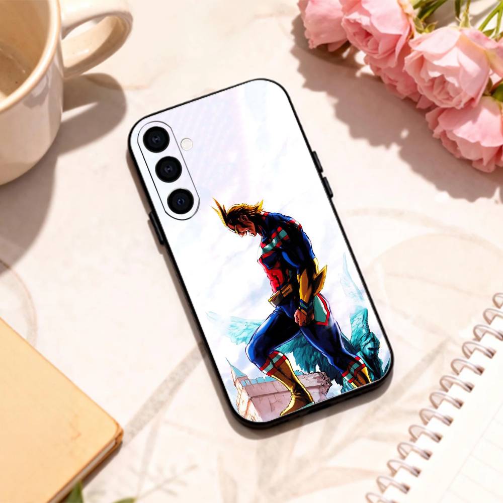 

Чехол для телефона T-Toshinori Y-Yagi MHA All Might для Samsung Galaxy A73, A72, A71, A70, A53, A52, A51 и других моделей, мягкий, черный. Samsung a22 4g