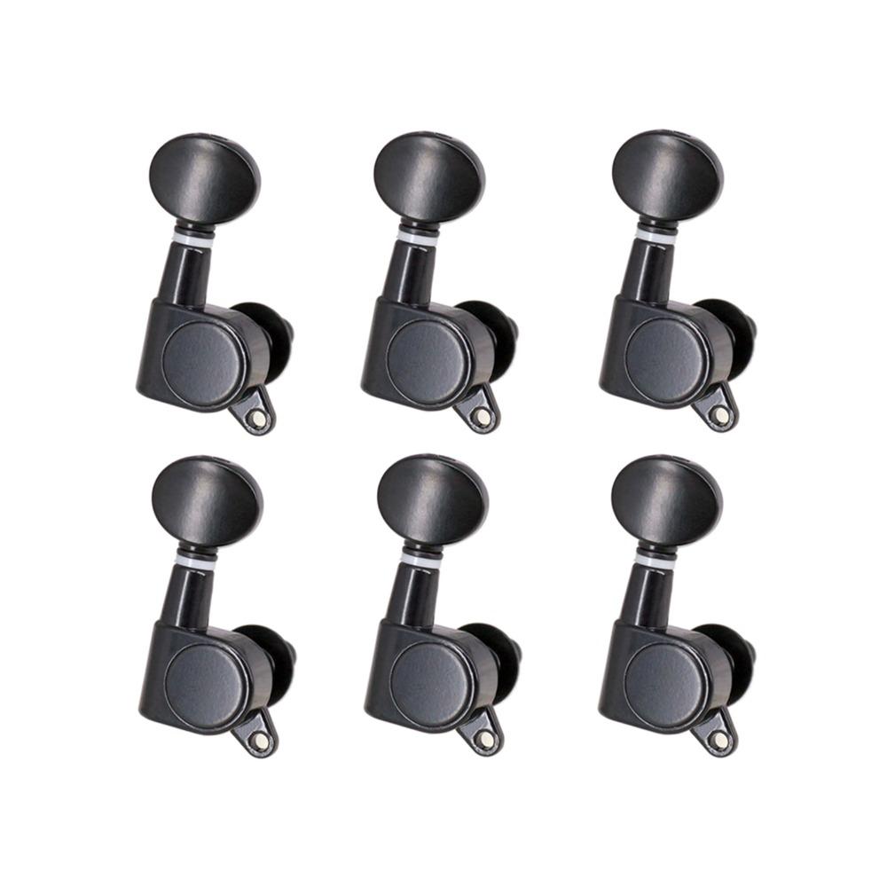 6PCS Metal+Plastic Guitar Tuning Pegs 6 Right Tuning Keys For Electric Guitar