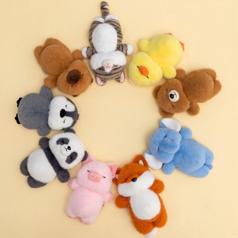 Cute Soft Anime Panda Plush Toy New Cartoon Capybara Pillow Kawaii Fox Plushie Doll Friend Birthday Toy Fun Christmas Gifts