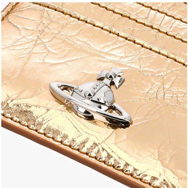 Vivienne Westwood Metallic Crinkle Card Wallet 54030004w L00a7 R401