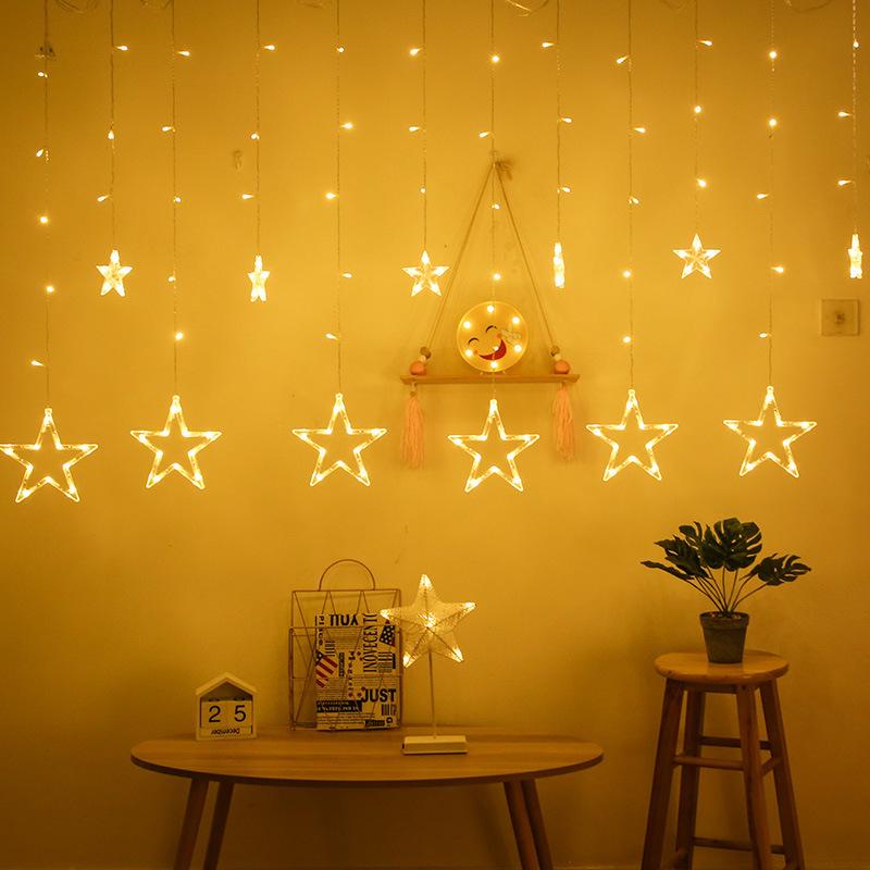 Samsung LED Curtain String Lights - Stars & Moon Decoration for Festivals