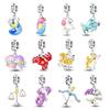 Cute Aries Cartoon Constellation Red Cancer Luminous Pisces Original Copper Charm Beads Fit Bracelet Girl Diy Gift Accessory