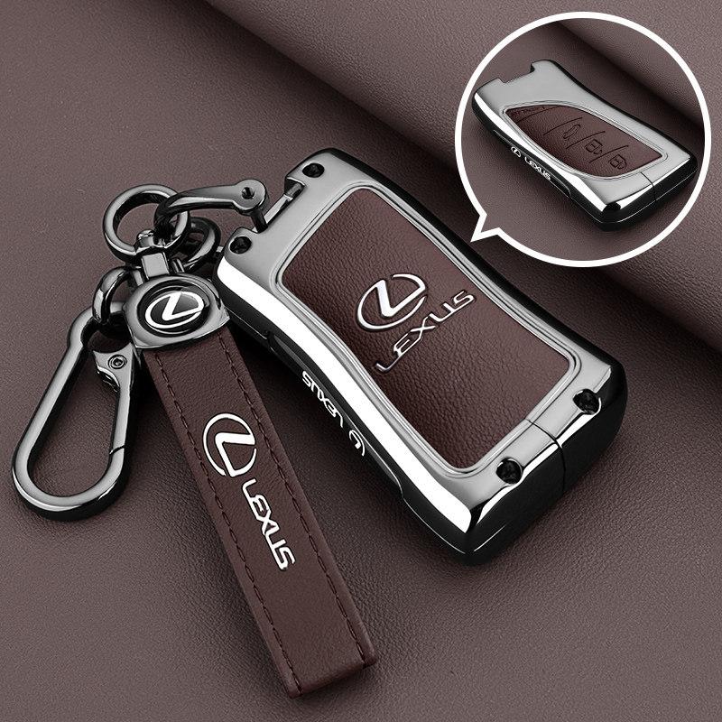 DJSZ3 Zinc alloy Leather Car Remote Key Case Cover Keychain For Lexus NX GS RX IS ES GX LX RC 200 250 350 LS 450H 300H Accessories