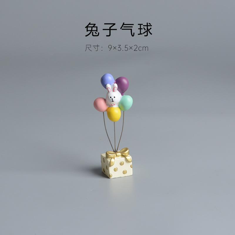 DIY Mini Wedding Arch Toy Zakka Japanese Style balloon Resin Handicraft Ornaments Wooden Small Wedding Ceremony Ornaments