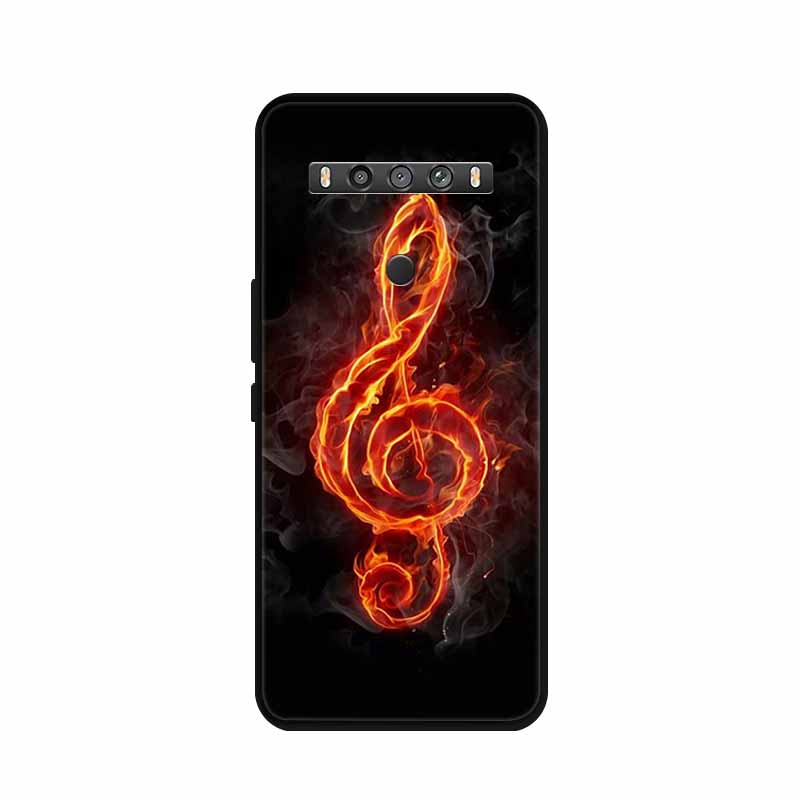 For TCL 10 5G UW Case Animals Silicone TPU Soft Cover Phone Coque For TCL 10 SE TCL10 5G UW Capa Shockproof Cartoon Wolf Funda