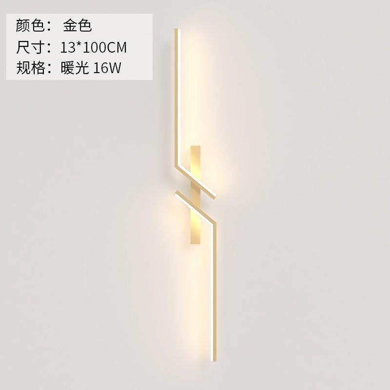 Modern Creative StripMinimalist Bedroom Bedside Wall Sconce Led Lights Living Room TV Sofa Background Wall Lamp