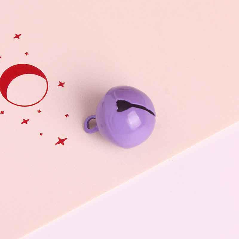 Colorful 14mm Metal Bell Keychains and Christmas Tree Decorations