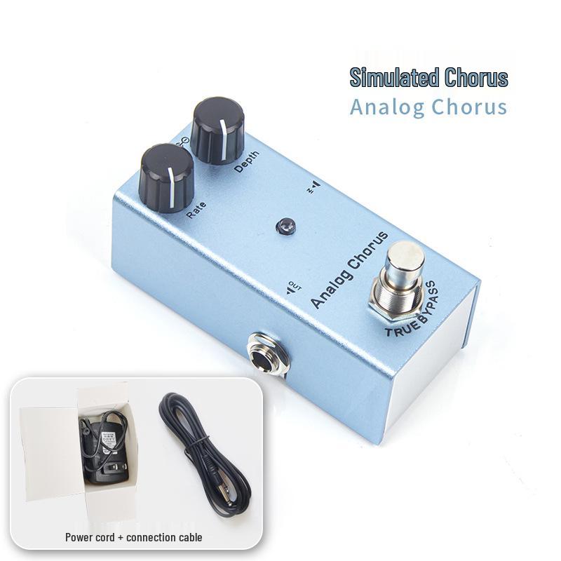 Electric Guitar Distortion & Reverb Effects Pedal