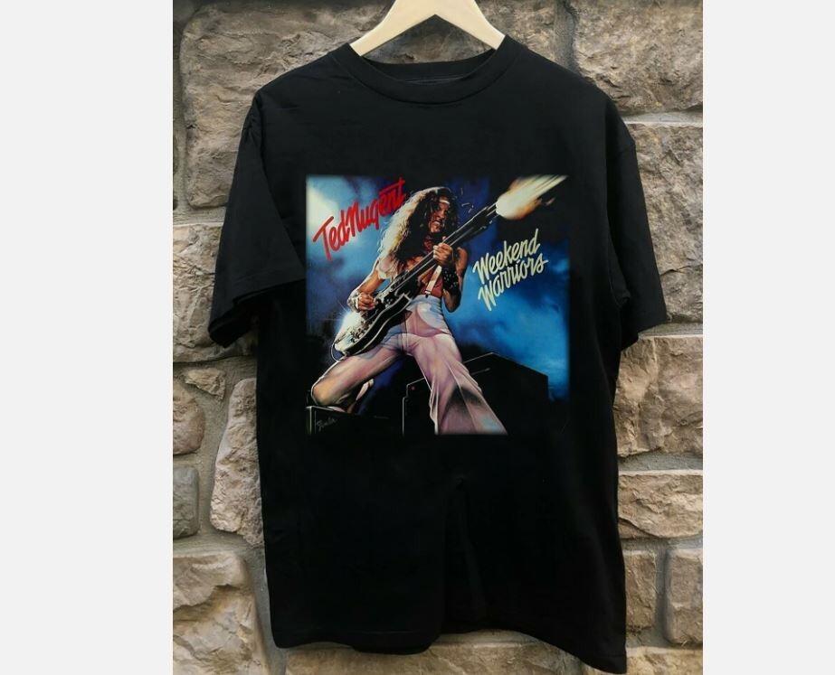 Inspired Ted Nugent Cotton Gift For Fan Black S-2345XL Men T-Shirt S