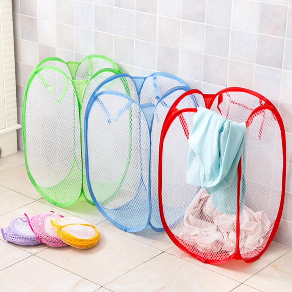 Foldable Clothes Basket Hamper Holder Large Laundry Polyester