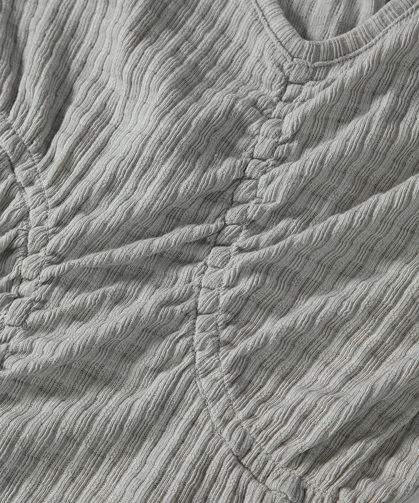 Aejeuon Soft Shirring Tee / Gray