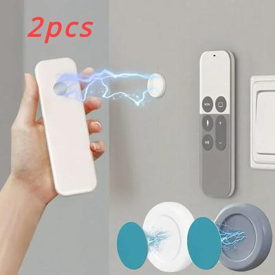 2 Pezzi Ganci Magnetici Porta Magnetico Montaggio a Parete Gancio Magnetico Forte Per Presa Portaoggetti Telecomando Gancio Organizzatore Domestico