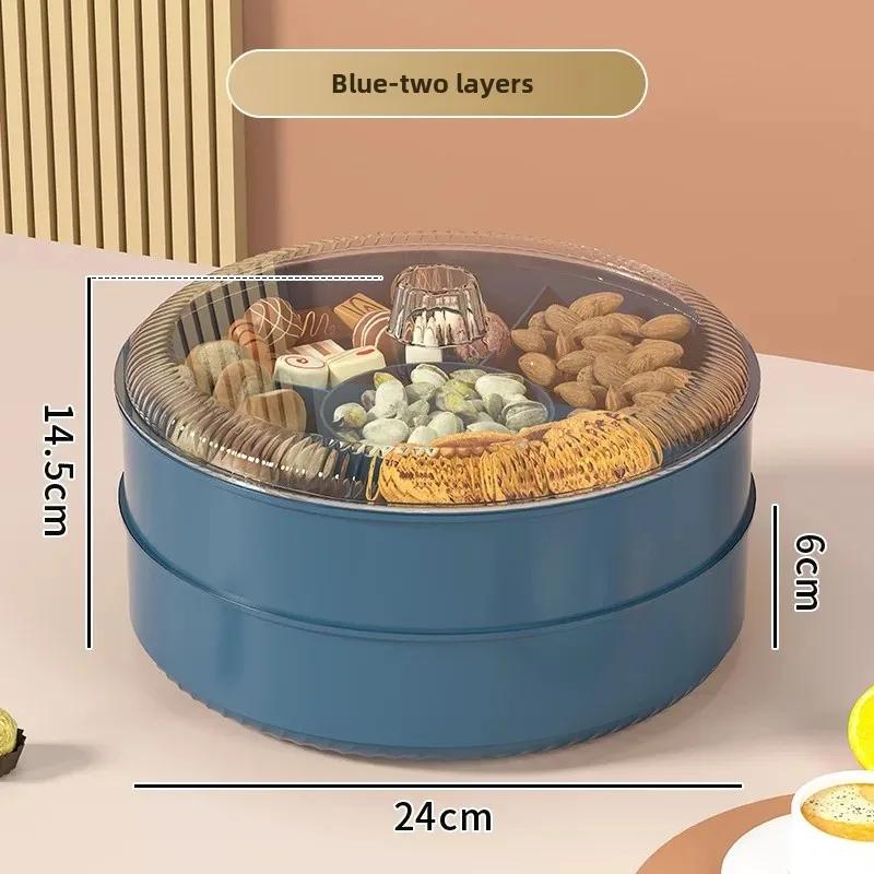 Luxury Home Use New Snack Tray Tea Table Candy Box Fruit Storage Box Plastic Material Special Purpose Tray Fruit Dish