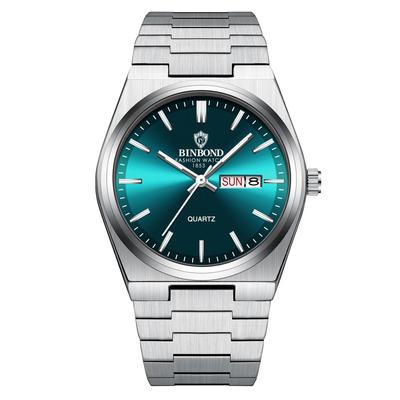Watch Analog Display Stainless Steel 3ATM Water Calendar Quartz Leisure Business Stylish Gold Silver Fashion Accessories Birthday Anniversary