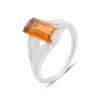 Silver Ring with Natural Golden Quartz 2.783ct, Cubic Zirconia, Product Weight 4.46 G (2165798)