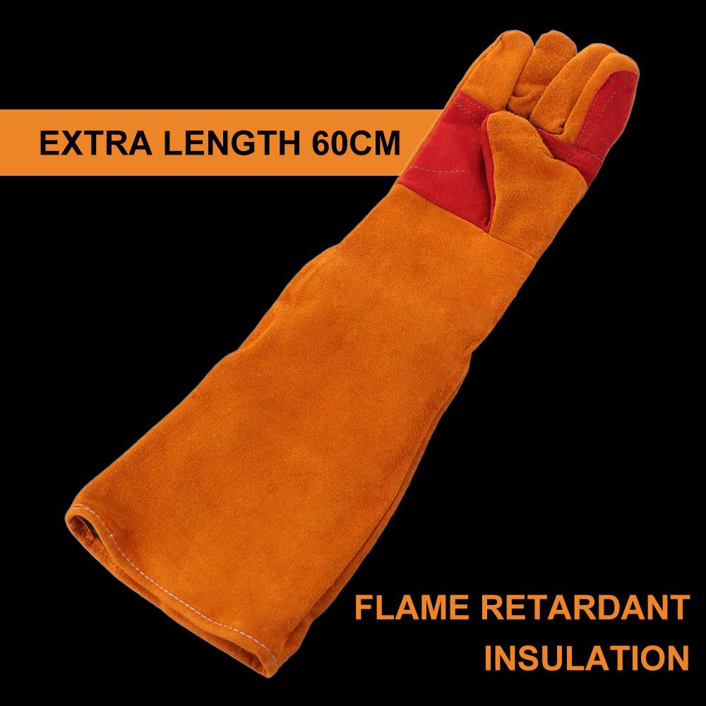 Comfortable Work Safety Gloves Flexible Long Sleeves Barbecue Gloves Outdoor Welding Gloves Farms
