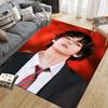 V Flannel Printed Carpet, Home Sofa Decoration for Living Room & Bedroom, Non‑Slip Play Flannel Floor Mat for Game Room