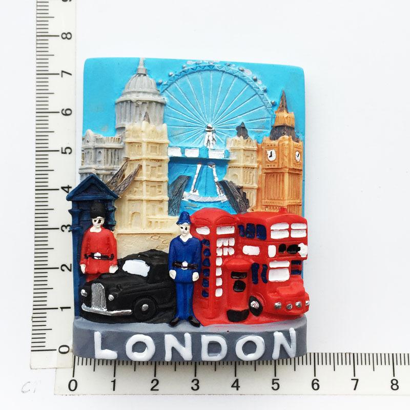 England Travelling Souvenirs Fridge Magnets Great Britain Landmarks Tourist Souvenirs Magnetic Sticker for Photo Wall Home Decor