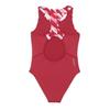 Slazenger Girls Challenge Tech Geometric Pattern One Piece Swimsuit