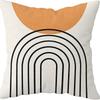 Abstract Pillowcase Sunset Sunrise Line Modern Art Minimalist Living Room Sofa Bay Window Pillow Geometry