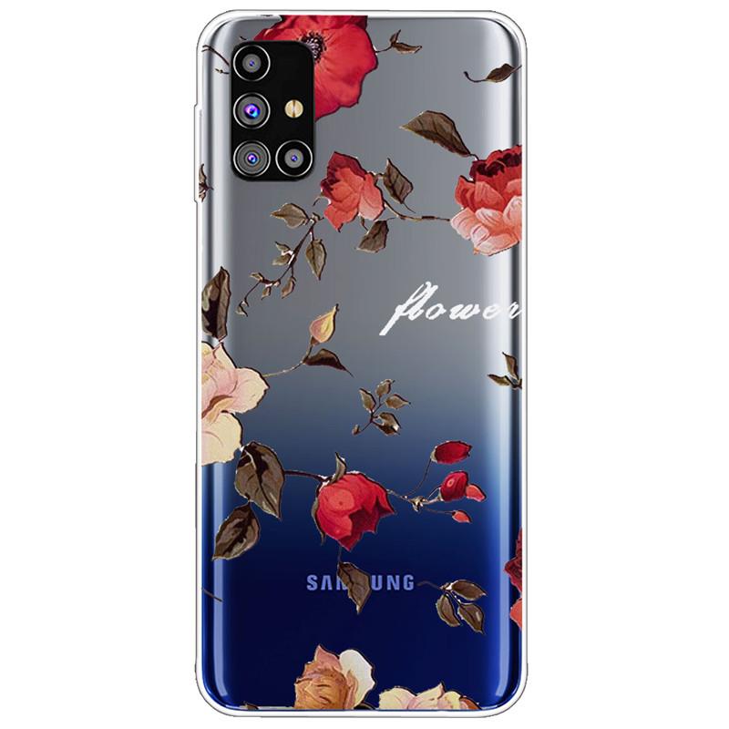 Clear Soft Cover for Samsung A31 A41 A51 A71 Case TPU Transparent Lovely Fashion Cases for Galaxy A71 Silicone Bumper Cat