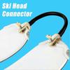 Kids Ski Tip Connector - Snowboard Connector Clips for Beginners, Adjustable Ski Trainer Aid for Kids and Adults