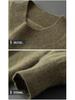 2023 Men's Plus Size Cashmere Sweater - Business Casual, Half-High Neck, Autumn/Winter Knit