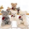 Product 2021 Plush Toy Rose Bear Doll Cartoon Cute Bear Doll Birthday Gift