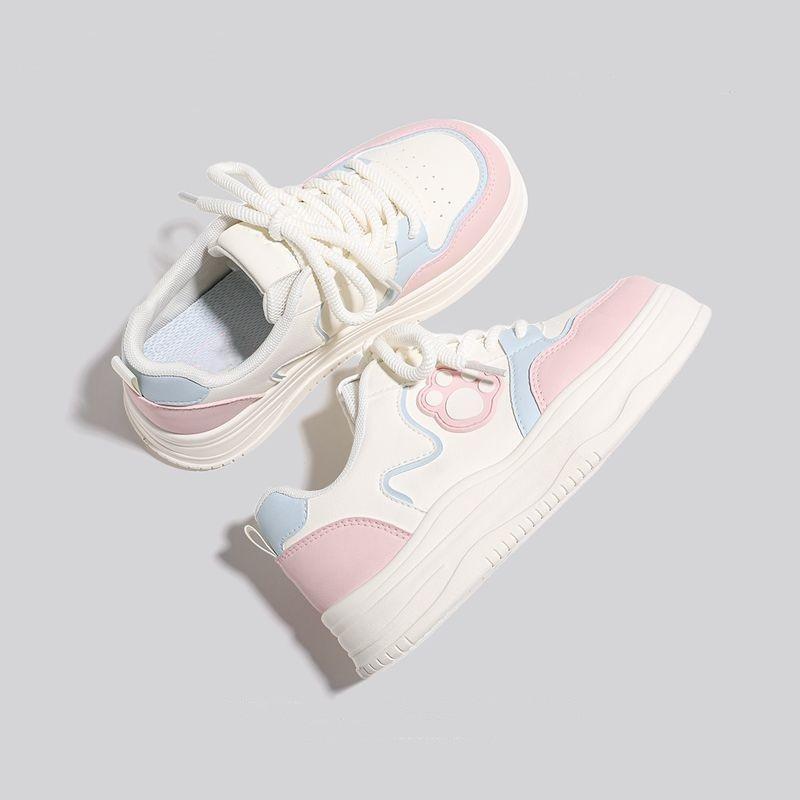 Super fire thick-soled heightening board shoes autumn and winter 22 new casual sports shoes