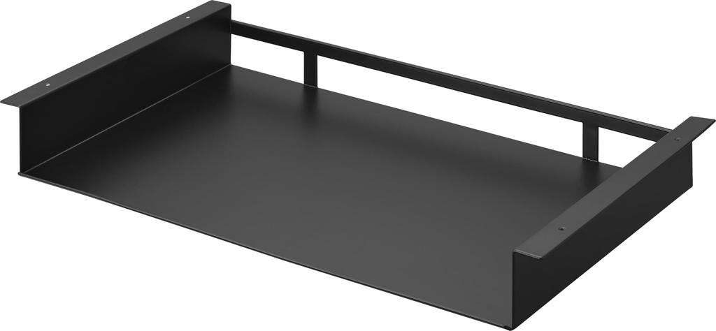 Yamazaki Jitsugyo Under Table Placemat Storage Rack Black W55 x x Tower Retrofitted Storage Wood Screw Fixed 1874 D30.2 H6.6cm