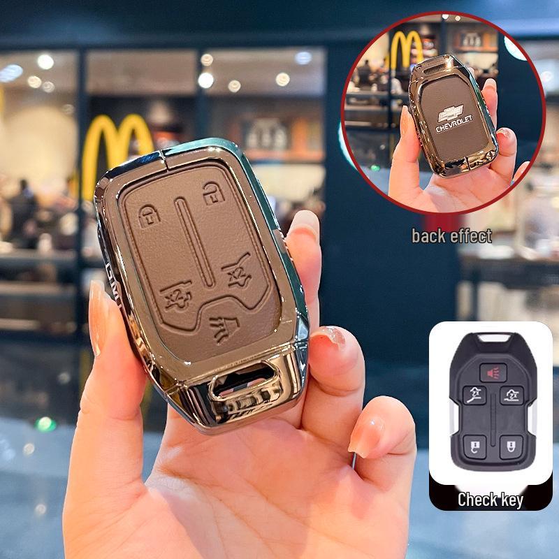 Chevrolet K5 Trax Cruze Sleuteletui - Star Milesuo Metalen Gesp Volledige Dekking Shell