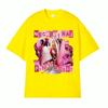 Hip Hop Queen Nicki Minaj Pink Friday Pattern Tshirt for Womens Aesthetic Fashion Tshirt Round Neck Tshirt