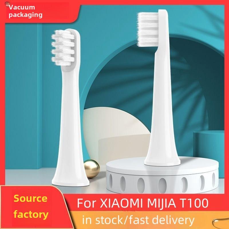 4 Stück Ersatz-Bürstenköpfe für XIAOMI MIJIA T100 Schall-Elektrische Zahnbürste Kopf DuPont Weiche Borsten Düsen Vakuumverpackt